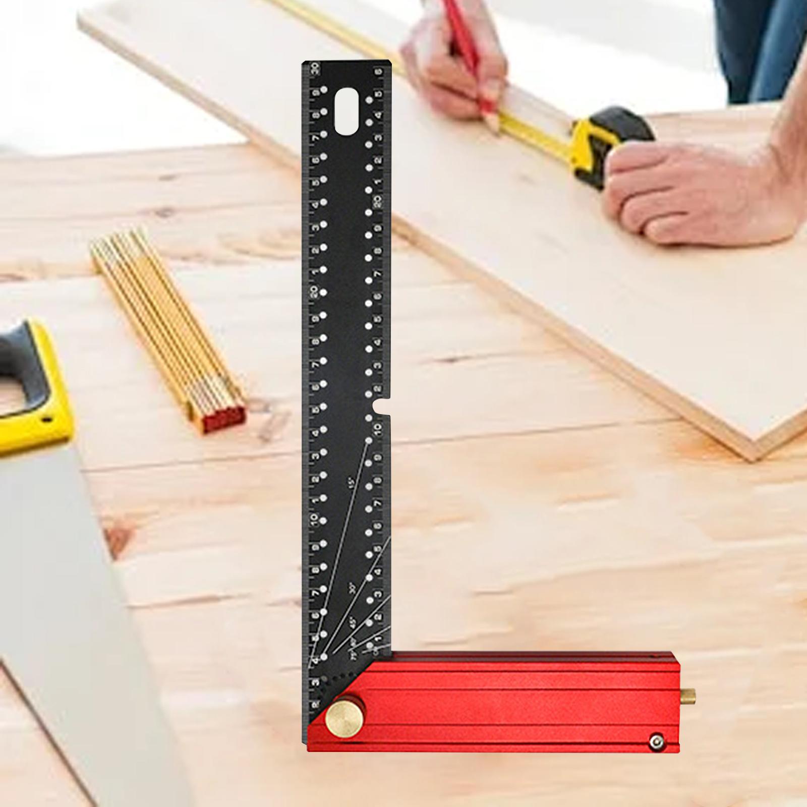 Home Improvement Mark - 大工用スクエアレイアウトツール高精度Lスクエア定規ホームセンターのプロジェクト用大工建設DIY木工用