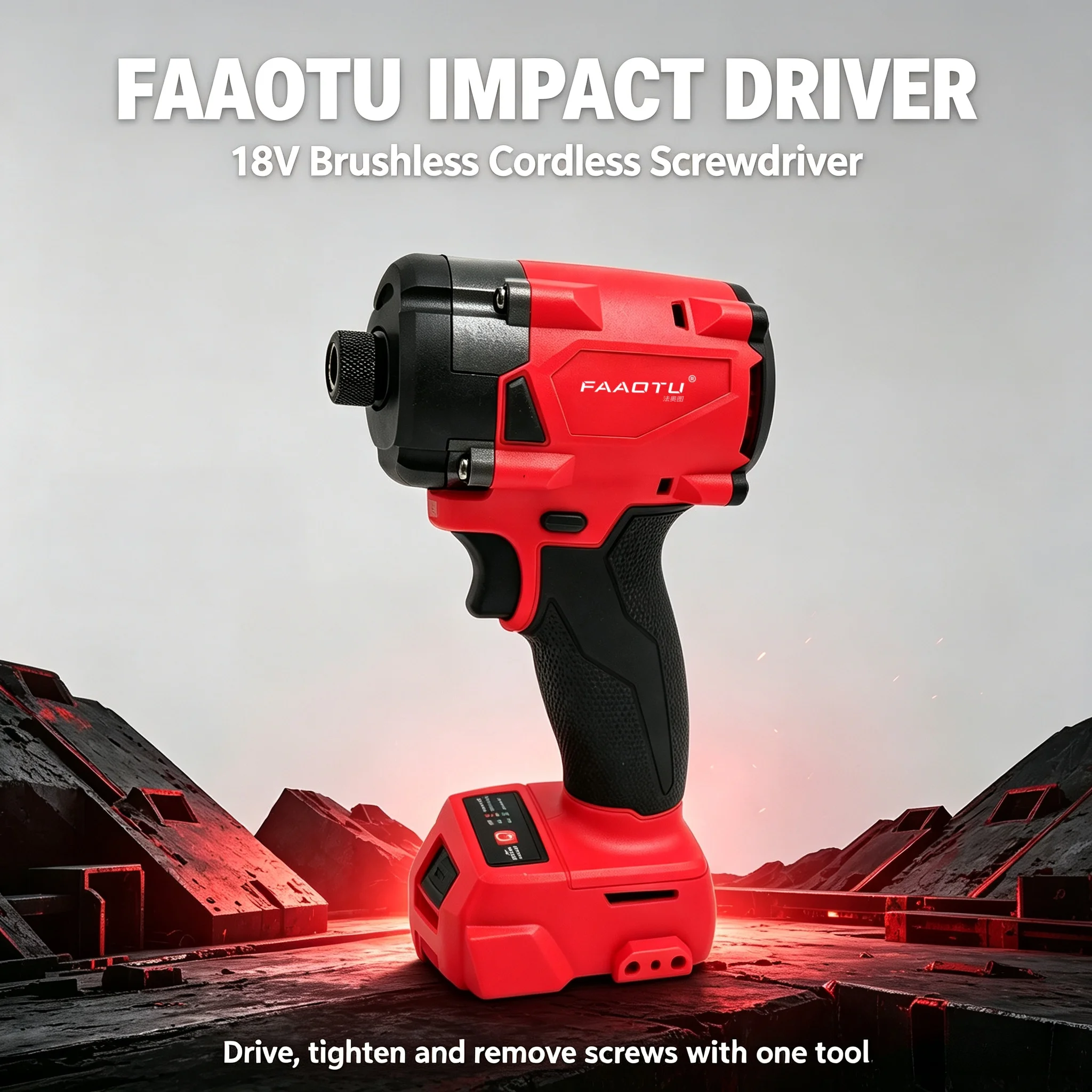 Home Improvement In Usa - FAAOTU 18V コードレス電動ドライバー、DIY プロジェクトや家の改善に最適な強力な充電式ドライバー