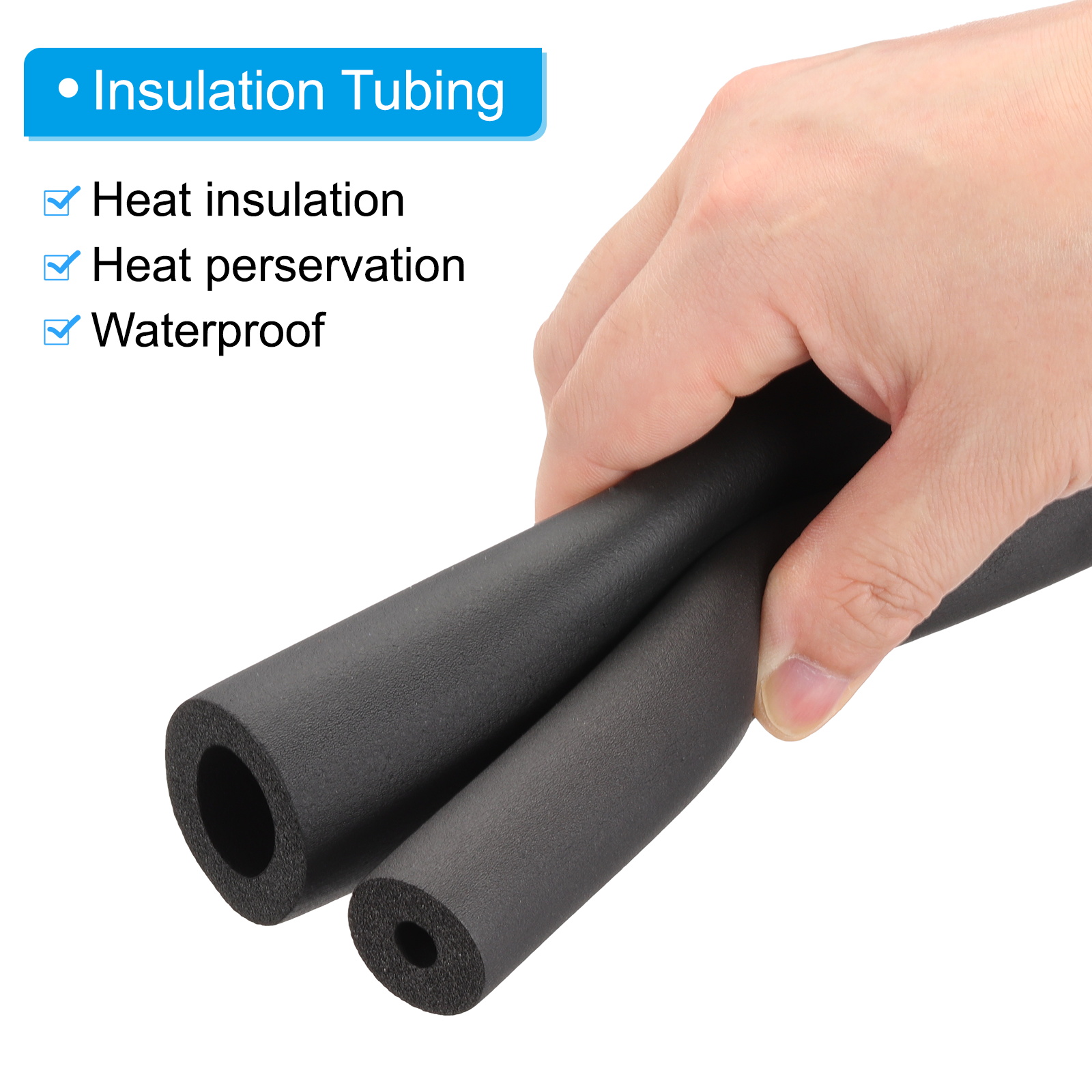uxcell 4 個 1.8 メートルパイプ断熱フォームチュ - Pipe Insulation Foam のレビューと価格