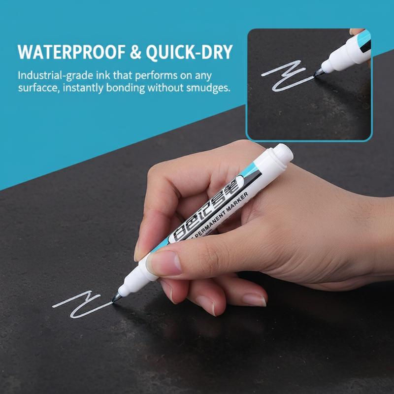 1PC ホワイトダッシュロングニードルマーカーペン防水木工用 - Home Improvement Mark のレビューと価格