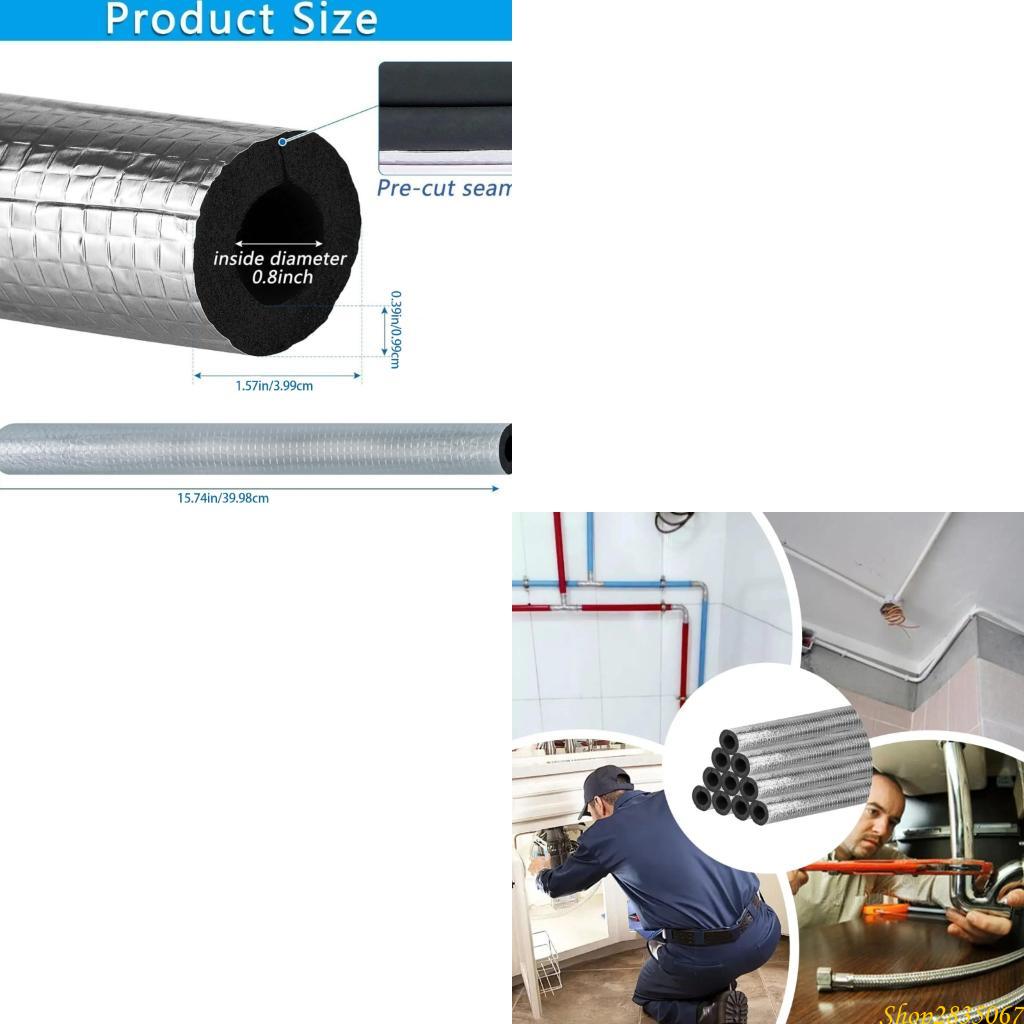 10 個のパイプ断熱フォームチューブ冬用パイプ 831F 用 - Pipe Insulation Foam のレビューと価格