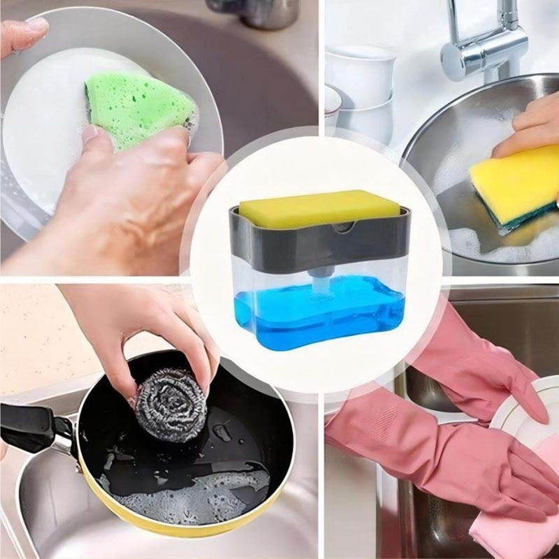 液体石鹸ディスペンサー キッチンシンク スポンジプレス器具  - Home Improvement Stores のレビューと価格