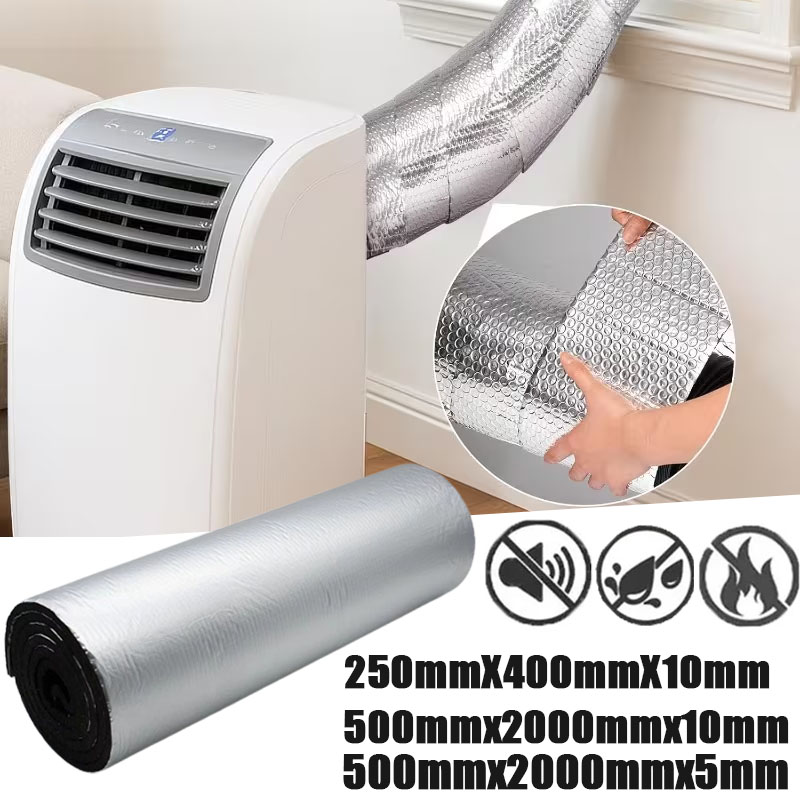 アルミ箔防水耐熱断熱シールド、屋根壁HVACダクトパイプ用ゴ - Pipe Insulation Foam のレビューと価格