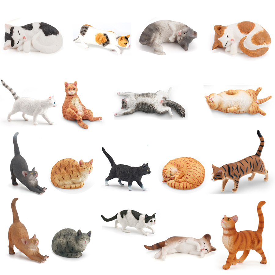 リアルなかわいい子猫怠惰な牧歌的な猫ワイヤーヘア猫モデルフィ - Home Improvement Kids のレビューと価格